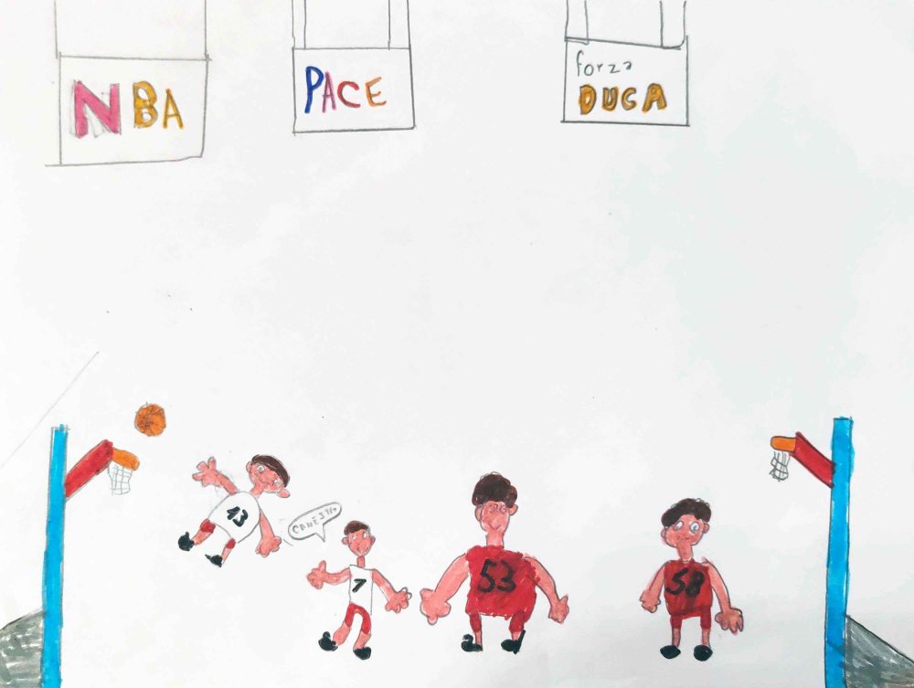 Disegno pace bimbi sport